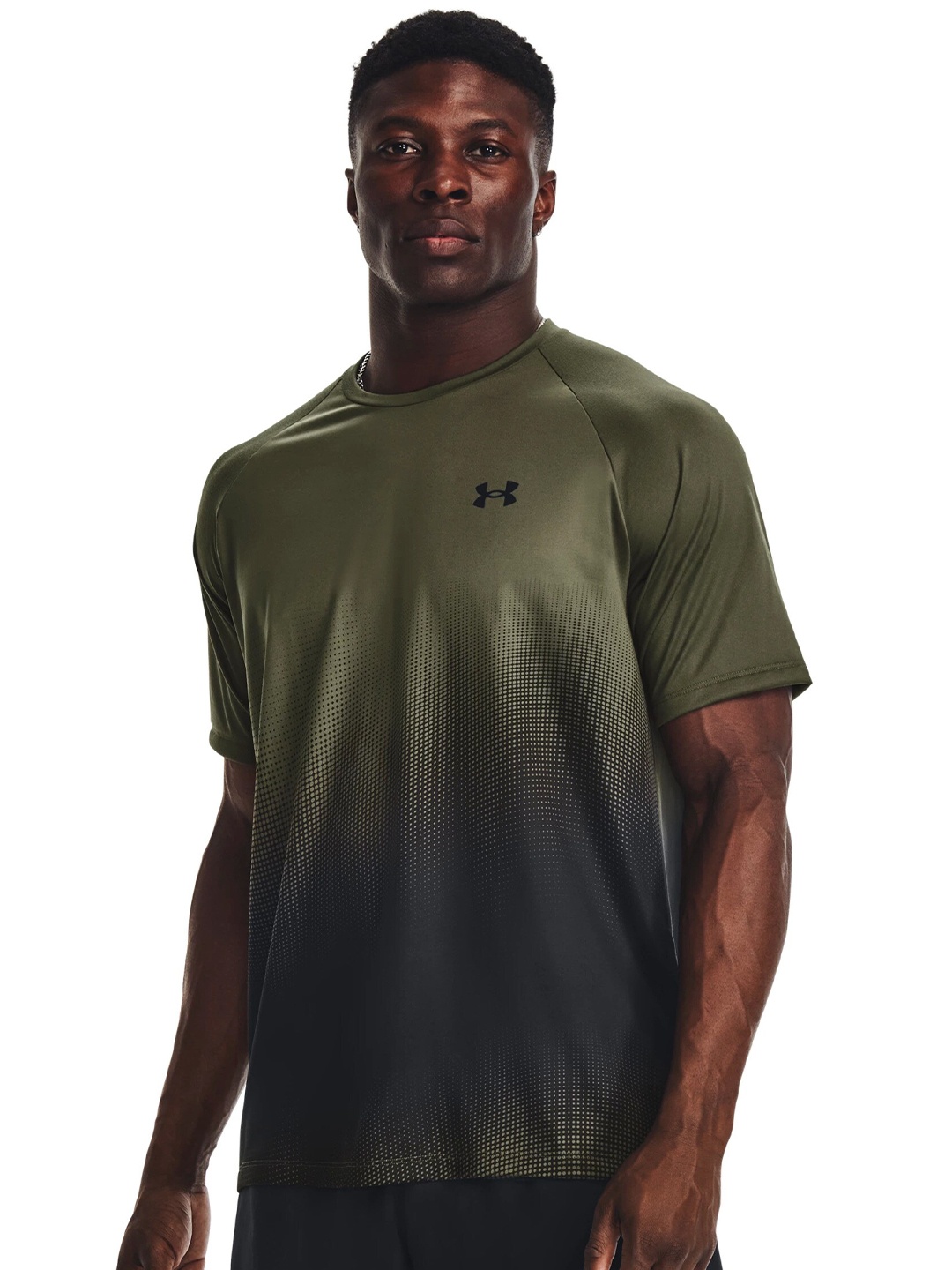 

UNDER ARMOUR UA Tech Faded Relaxed-Fit T-Shirt, Green