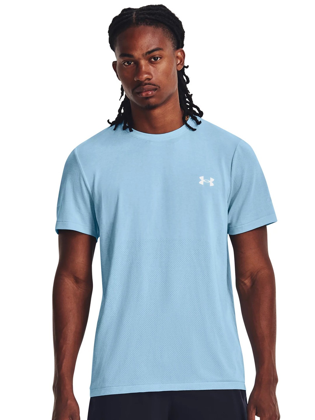 

UNDER ARMOUR Seamless Stride Short Sleeve Slim-Fit T-Shirt, Blue