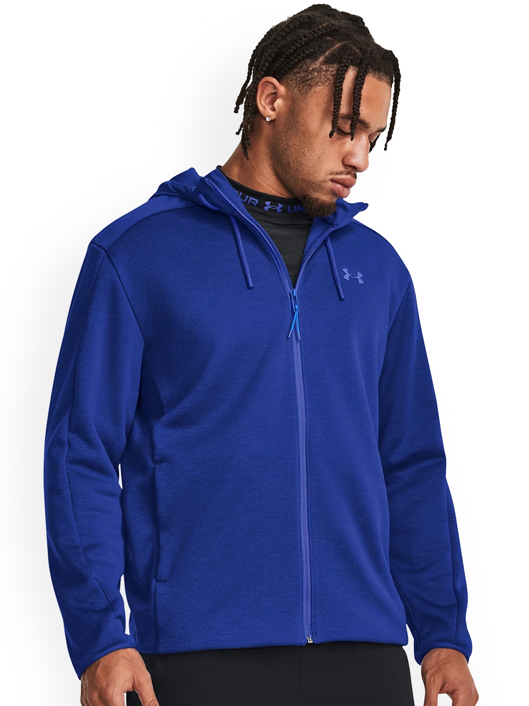 

UNDER ARMOUR UA M Essential Hooded Swacket, Blue