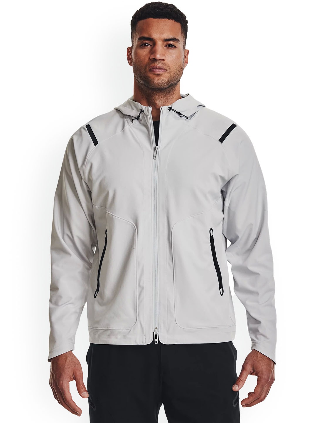

UNDER ARMOUR UA Unstoppable Men Hooded Zip-Up Jackets, Grey