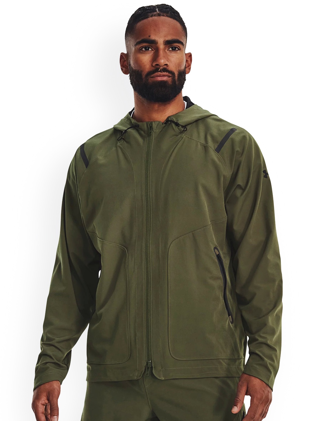 

UNDER ARMOUR UA Unstopabble Hooded Zip-Up Sporty Jackets, Green
