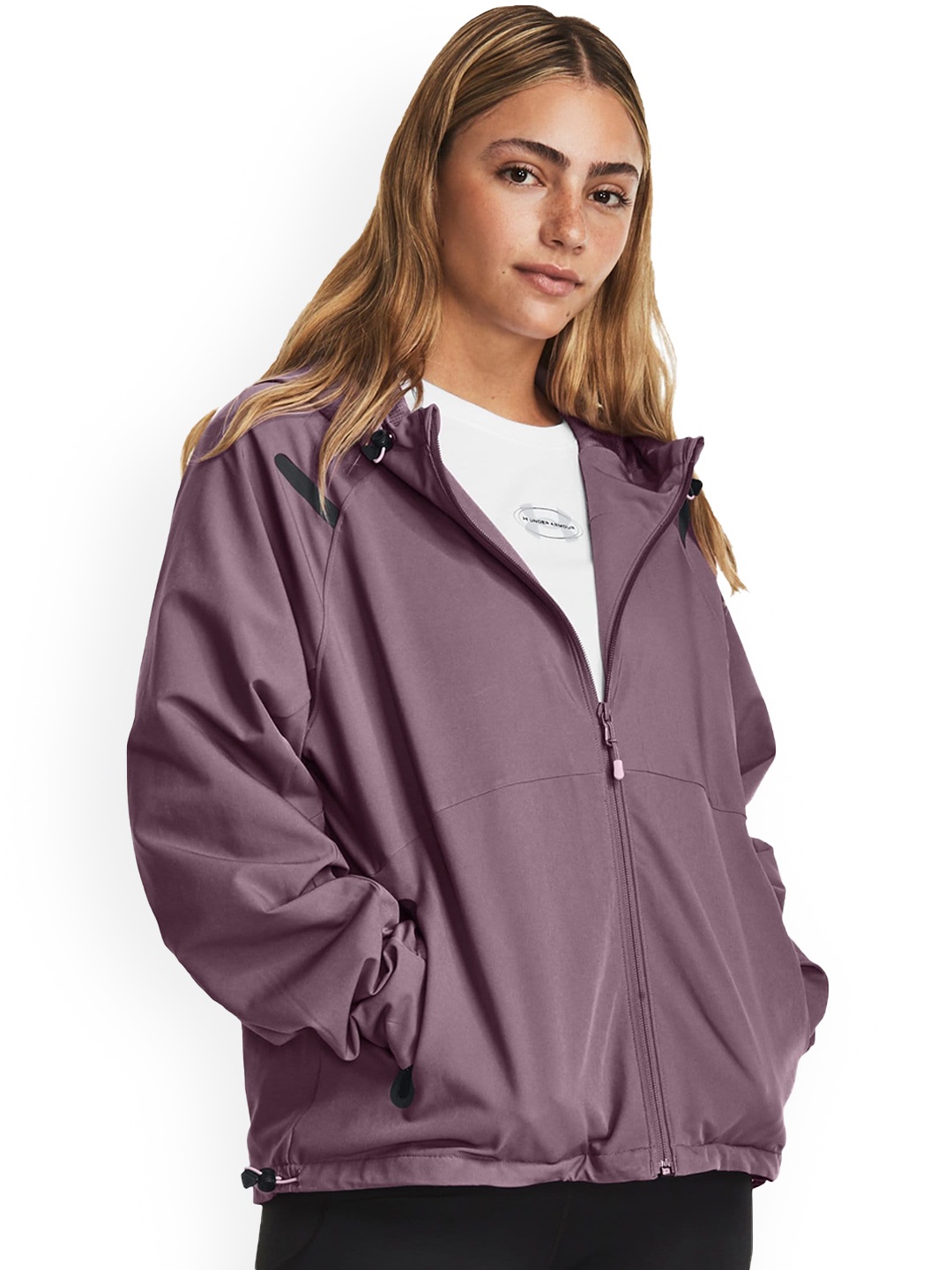 

UNDER ARMOUR UA Unstoppable Hooded Zip-Up Sporty Jackets, Purple