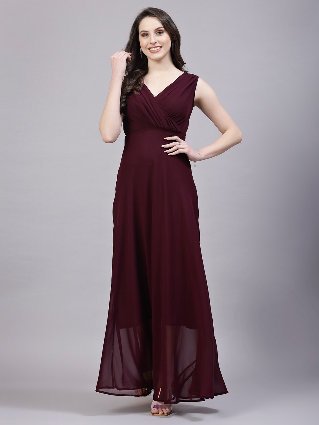 

aayu Georgette Maxi Dress, Purple
