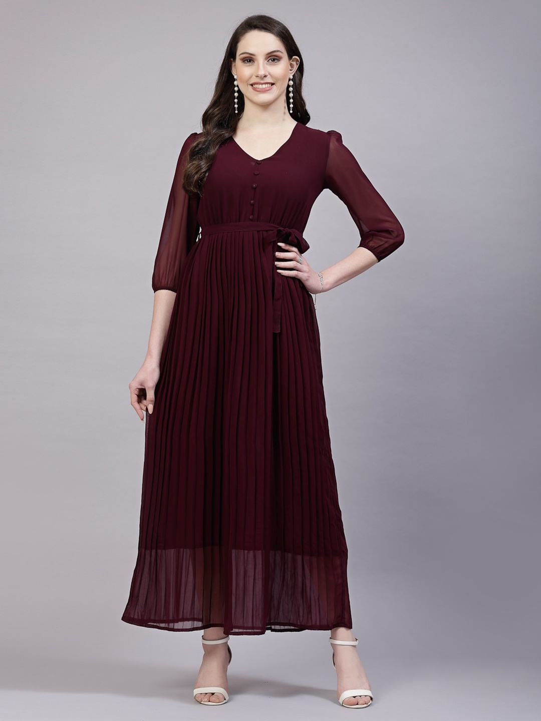 

aayu Georgette Maxi Dress, Purple