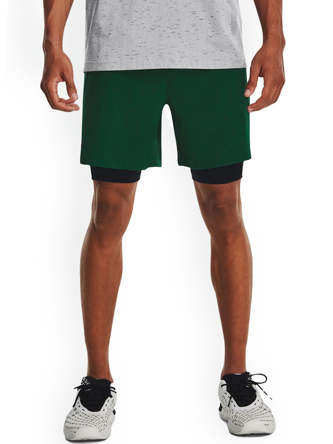 

UNDER ARMOUR UA Vanish Men Slim-Fit 2-in-1 Shorts, Green