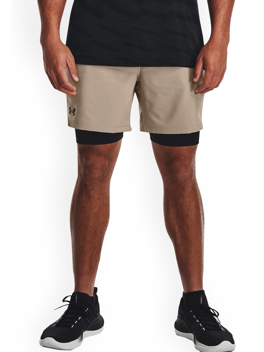 

UNDER ARMOUR UA Vanish Men Woven 2-in-1 Slim-Fit Shorts, Brown