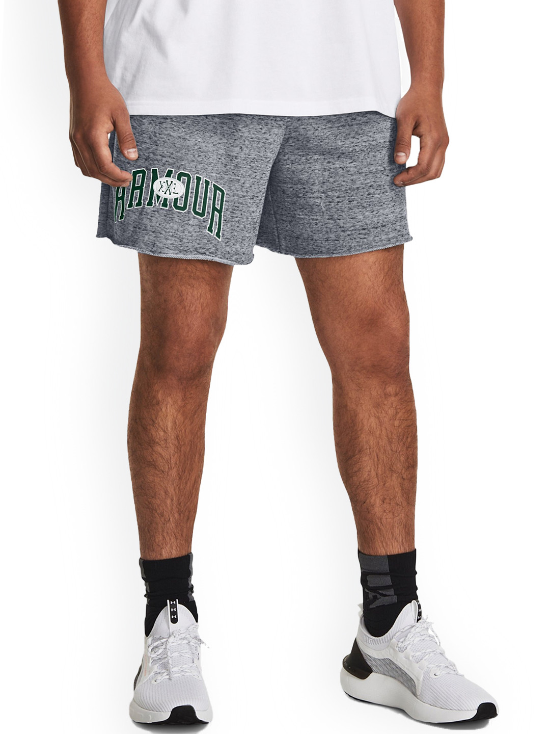 

UNDER ARMOUR UA Rival Men Terry 6" Loose-Fit Shorts, Grey