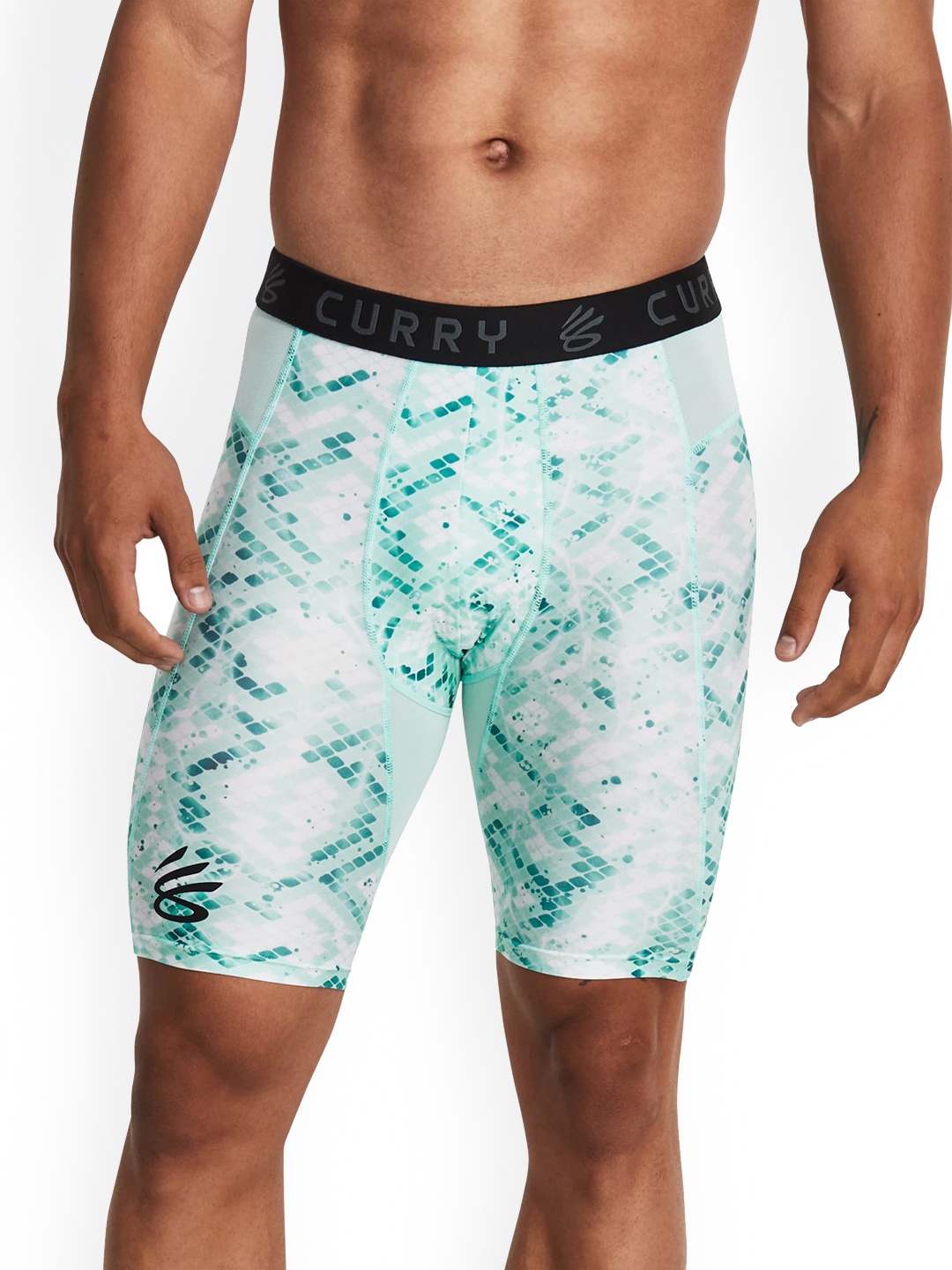 

UNDER ARMOUR UA Curry HeatGear Men Printed Skinny Fit Sports Shorts, Blue