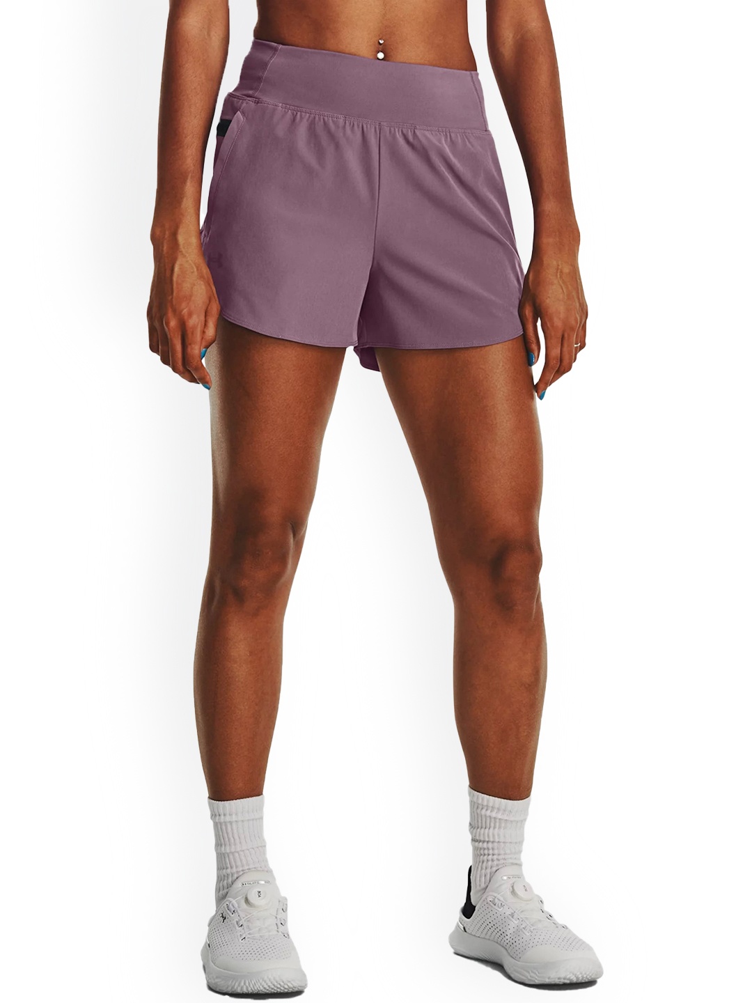 UNDER ARMOUR UA SmartForm Women Flex Woven Loose-Fit Shorts, Purple