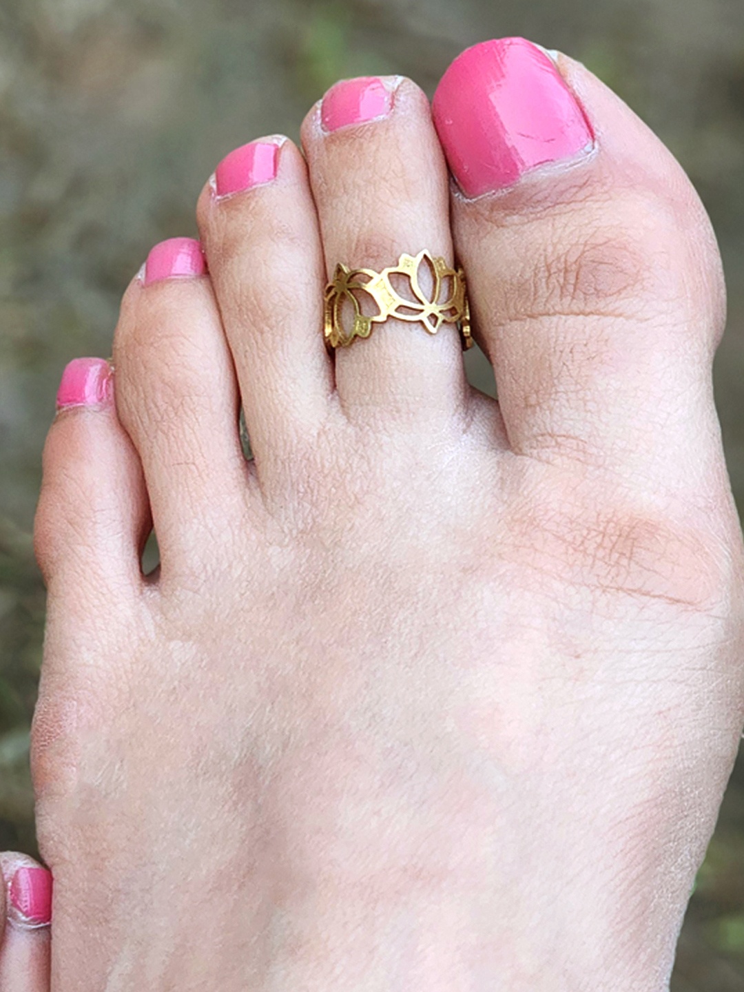 

Goldnera Gold-Plated Oxidised Toe Rings