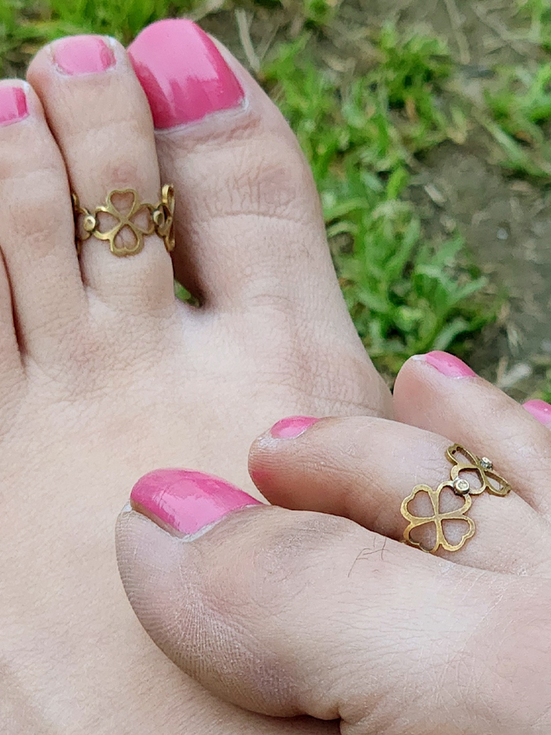 

Goldnera Oxidised Toe Rings, Bronze