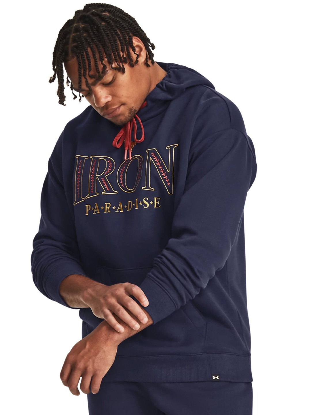 

UNDER ARMOUR Project Rock Rival Fleece Sweatshirts, Navy blue