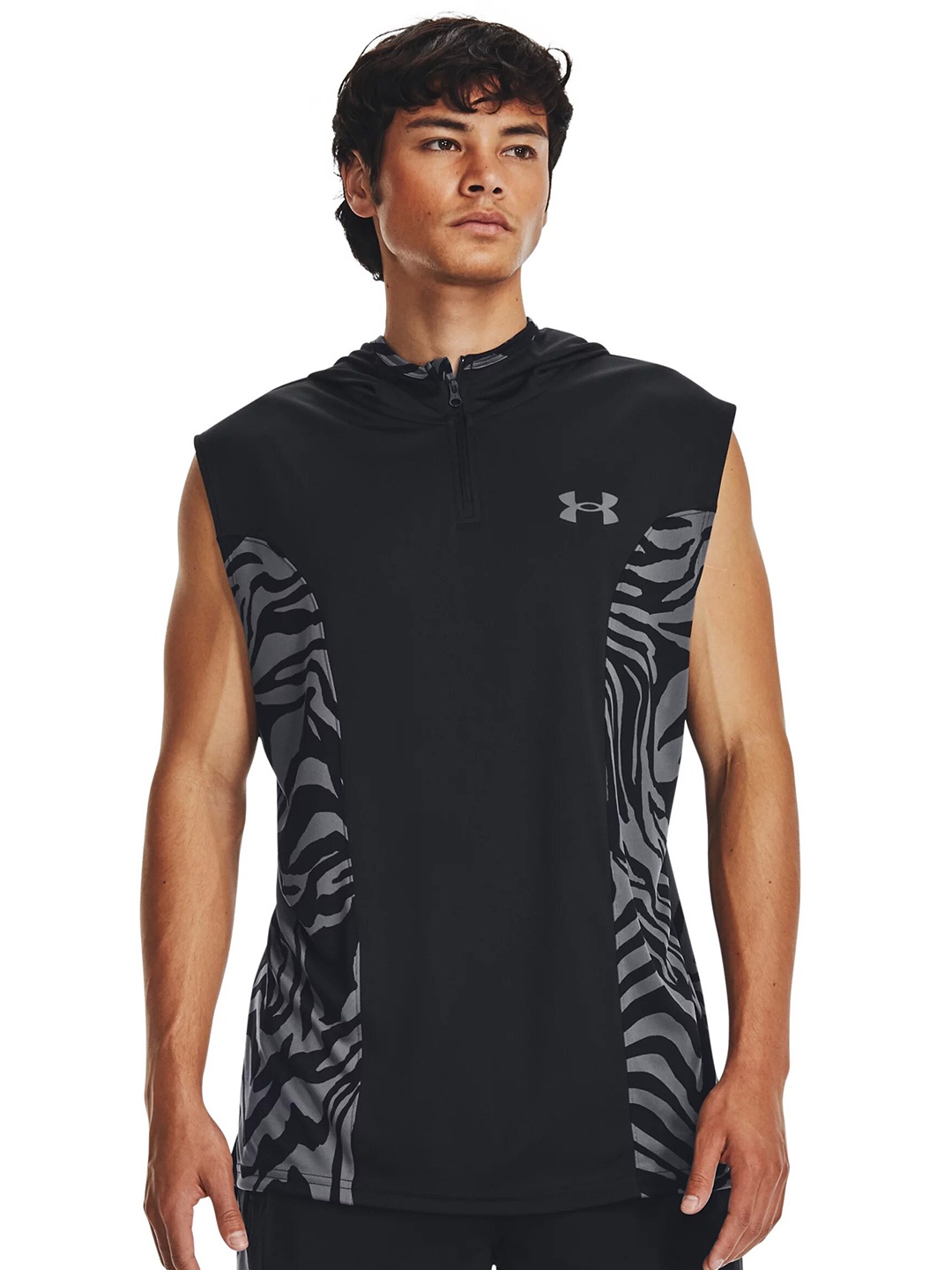 

UNDER ARMOUR Baseline Tank Hoodie Sweatshirts, Black