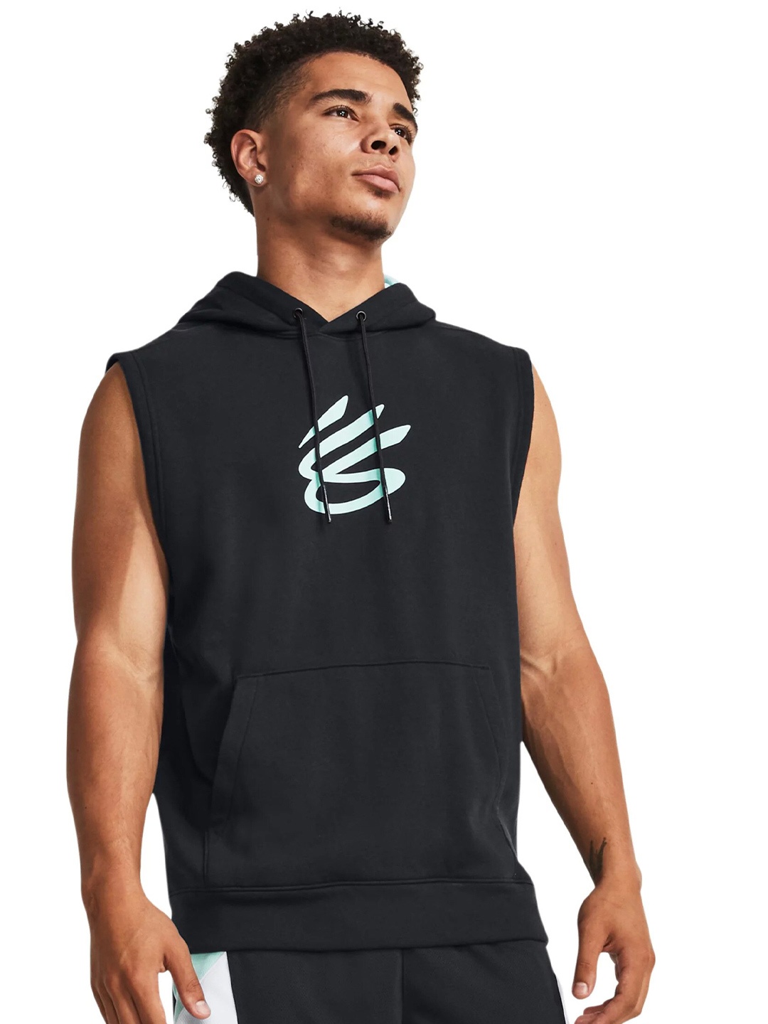 

UNDER ARMOUR Curry Fleece Sleeveless Pullover, Black