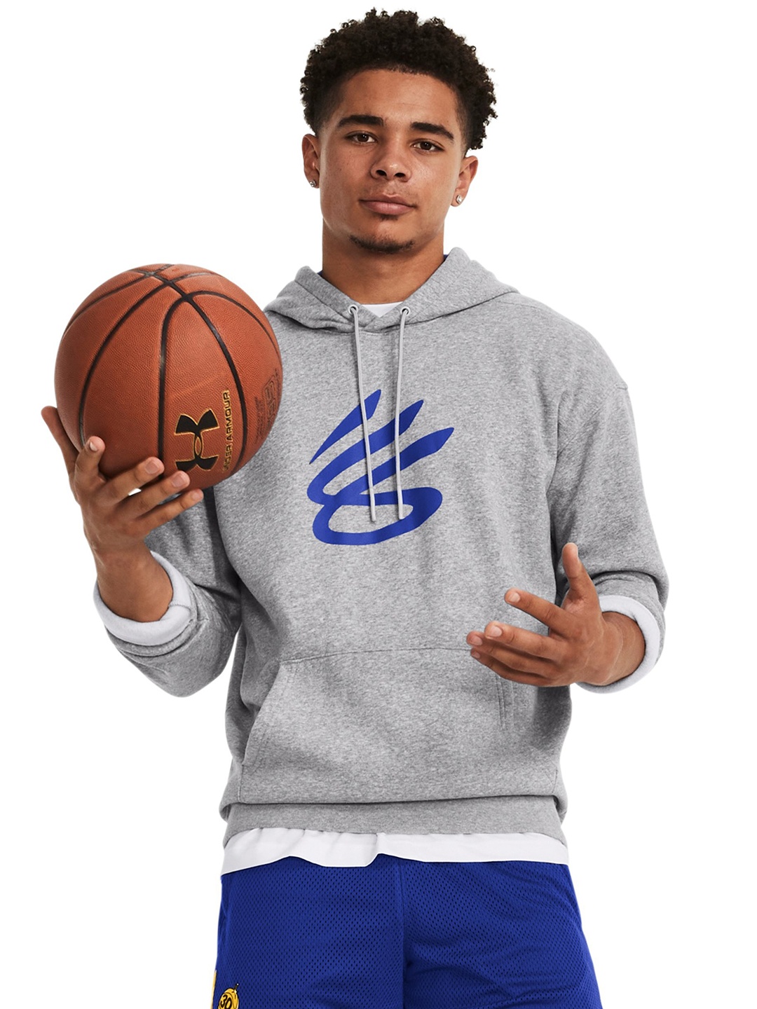

UNDER ARMOUR UA Curry Splash Printed Hooded Sweatshirts, Grey