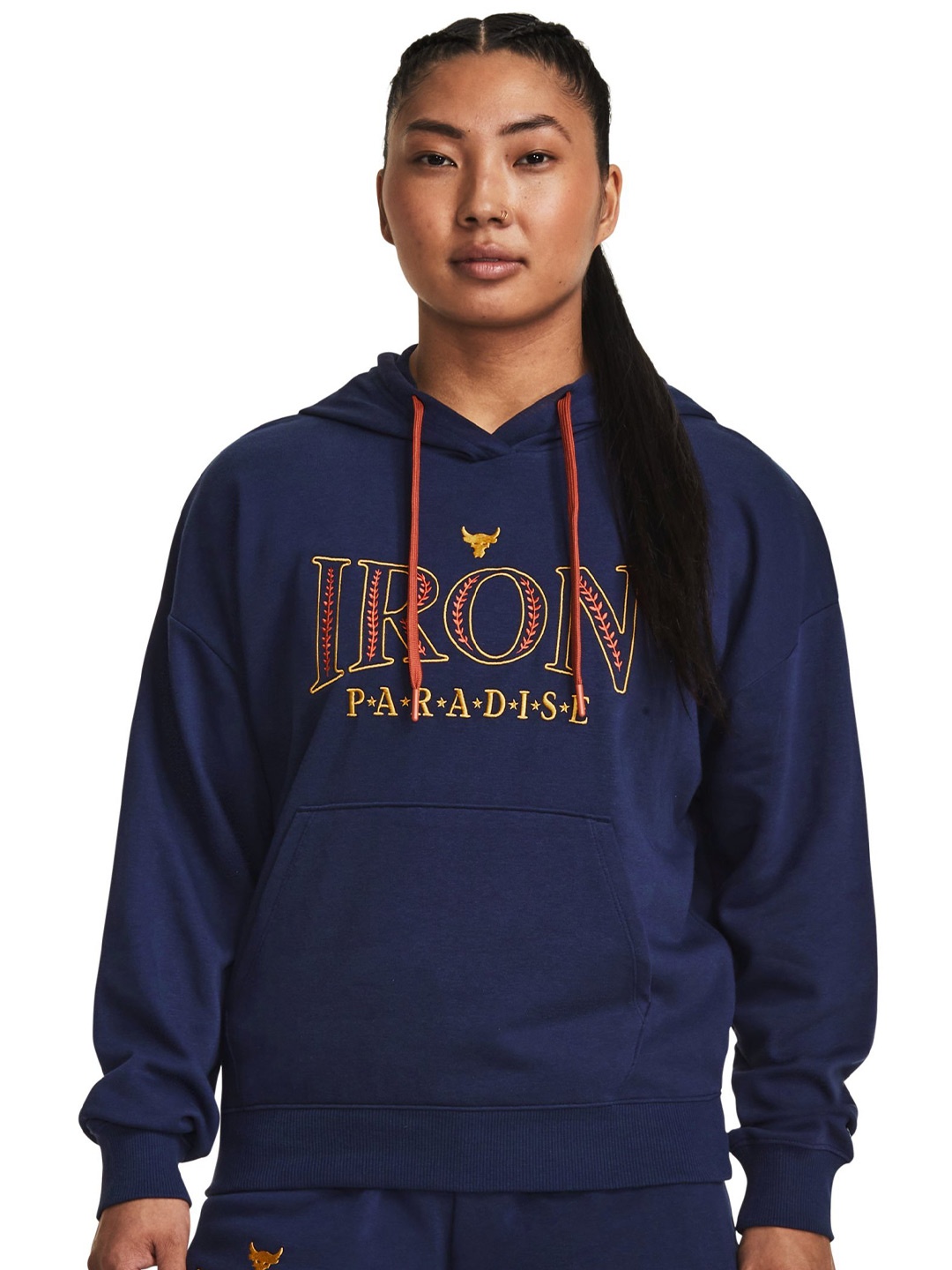

UNDER ARMOUR Project Rock Everyday Terry Hoodie Sweatshirts, Navy blue