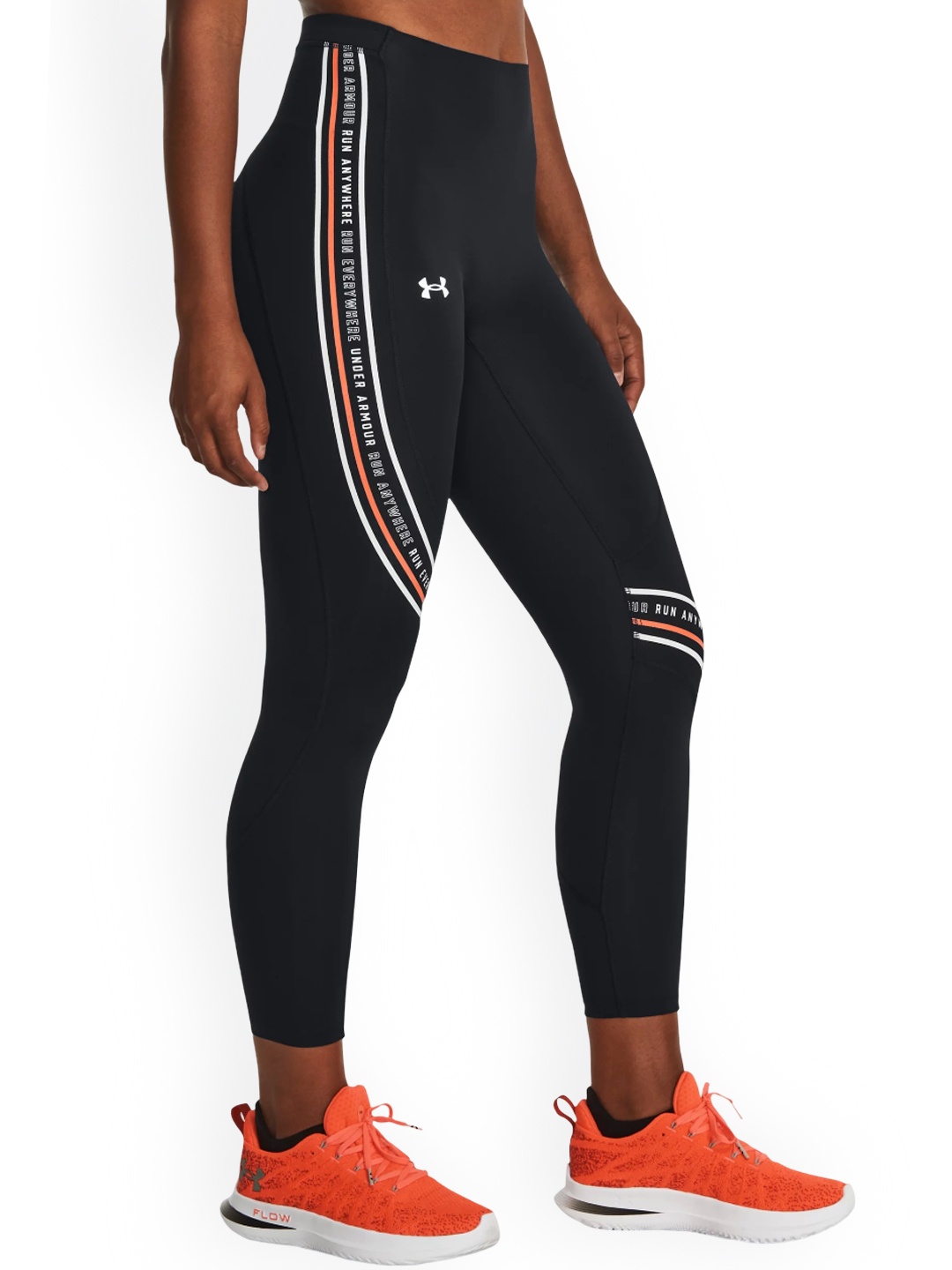 

UNDER ARMOUR UA Run Everywhere Women Printed Ankle-Length Tights, Black