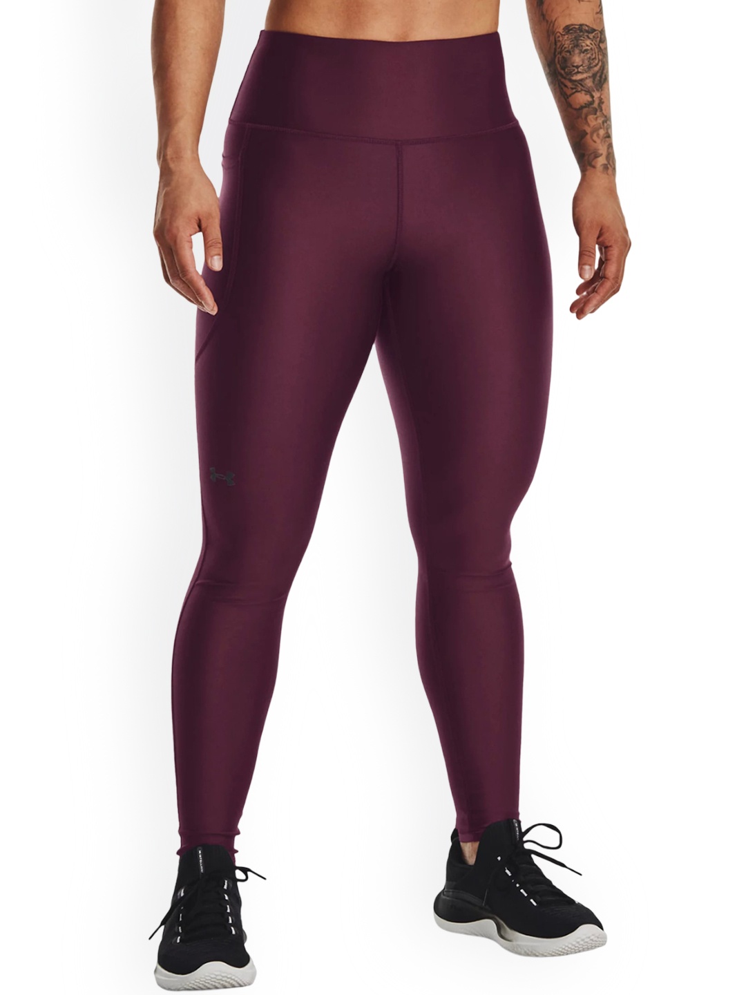 

UNDER ARMOUR UA HeatGear Women Full-Length Tights, Maroon