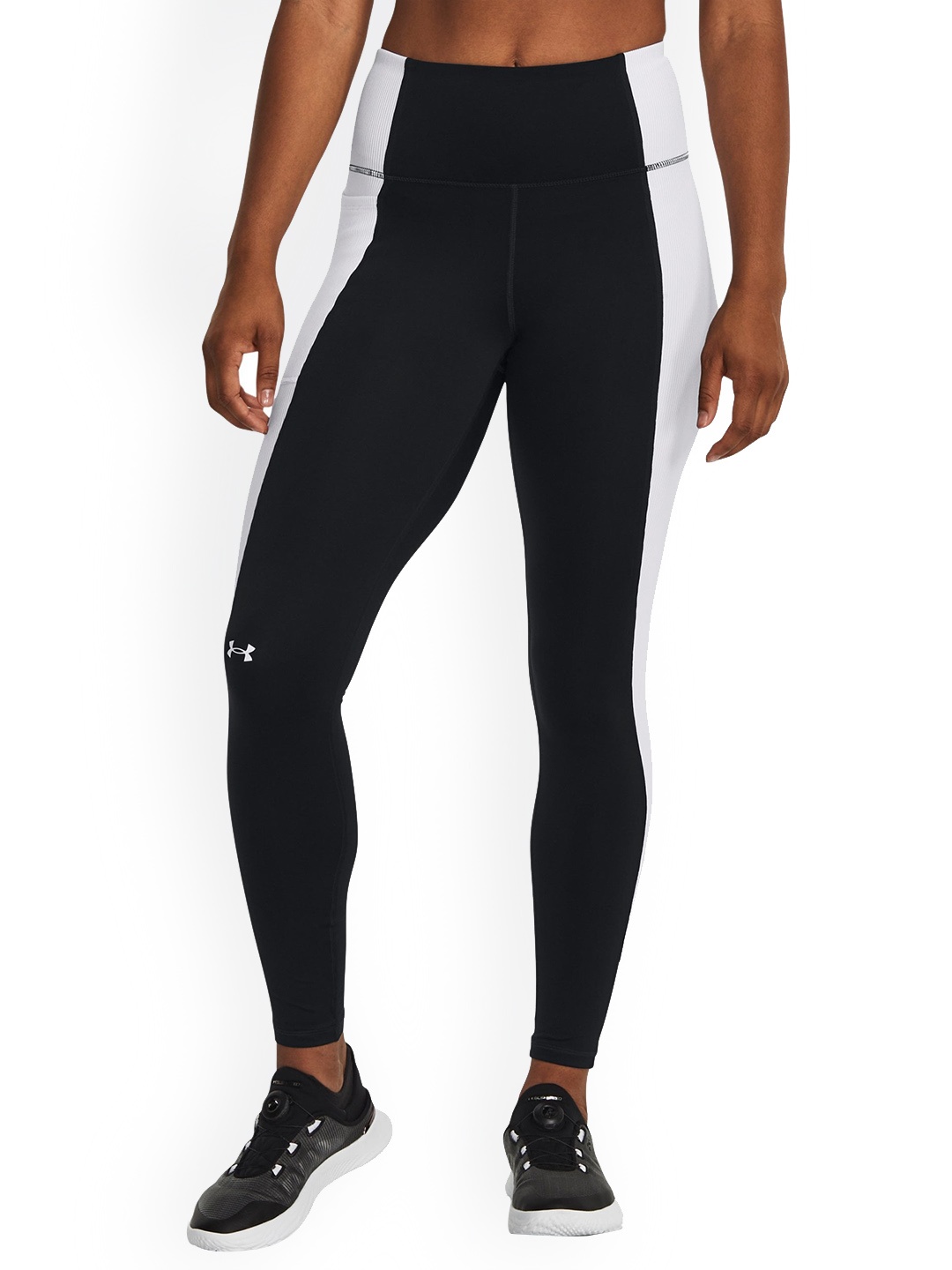 

UNDER ARMOUR UA Train Cold Weather Colourblocked High-Rise Tights, Black