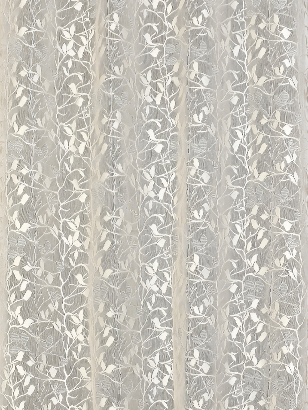 

Galaxy Home Decor Cream-Coloured Set of 2 Floral Room Darkening Long Door Curtain