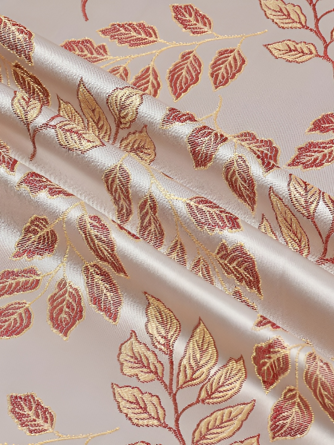 

Galaxy Home Decor Maroon Floral Room Darkening Long Door Curtain