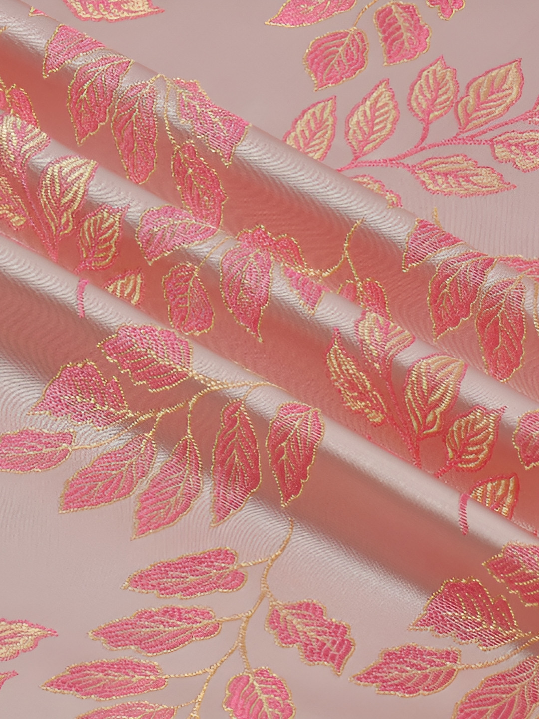 

Galaxy Home Decor Pink Floral Room Darkening Long Door Curtain