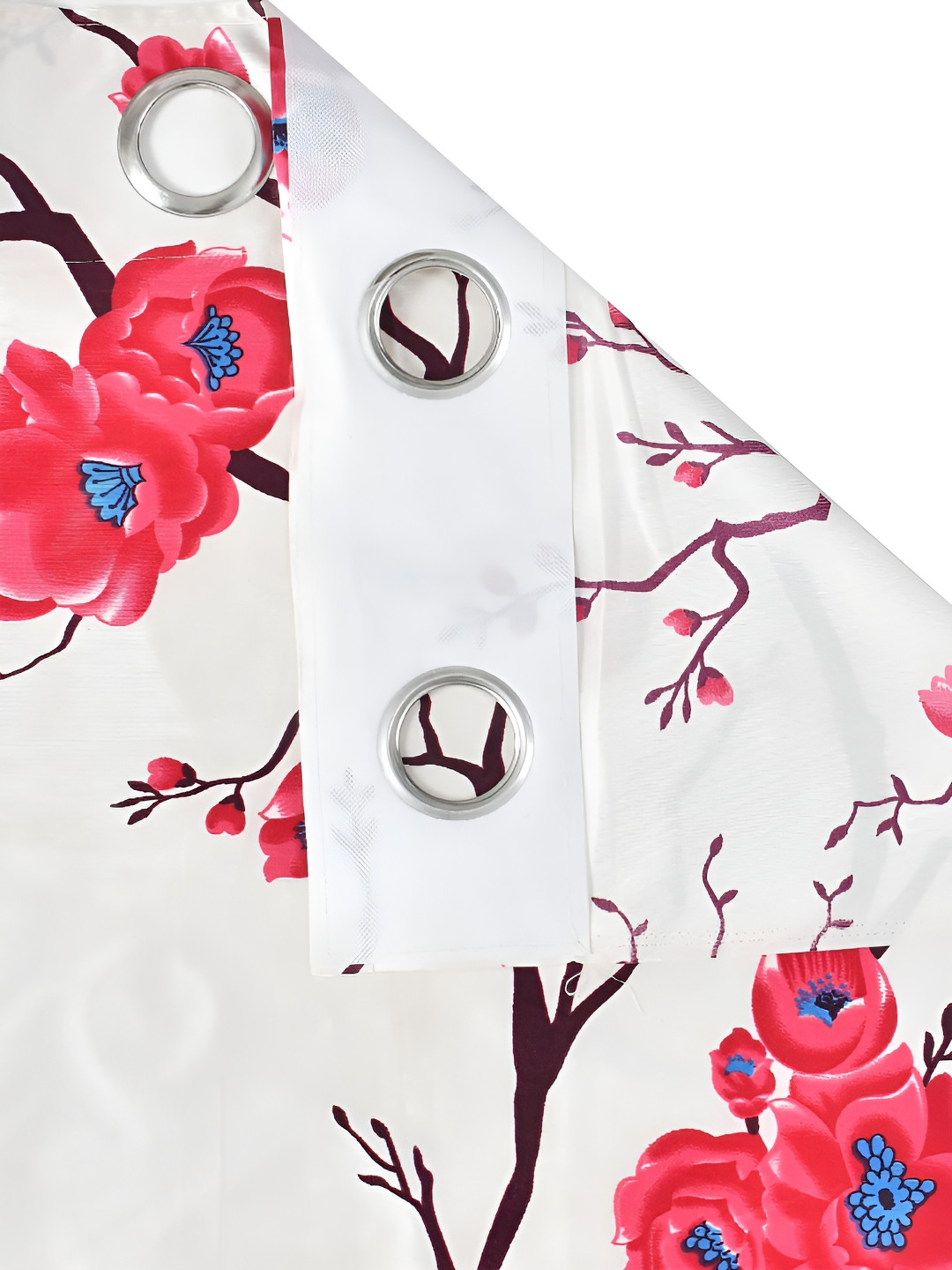 

Galaxy Home Decor Pink Set of 2 Floral Room Darkening Long Door Curtain