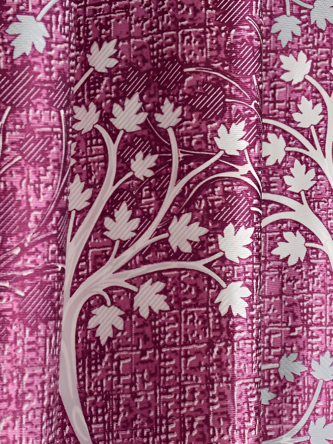 

Galaxy Home Decor Burgundy Floral Room Darkening Door Curtain