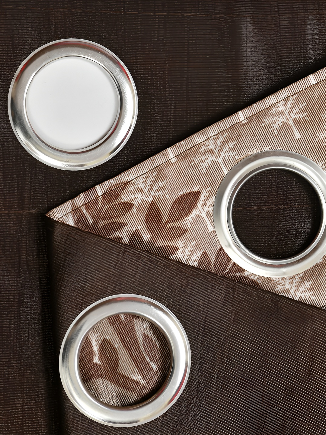 

Galaxy Home Decor Brown Set of 2 Floral Room Darkening Window Curtain