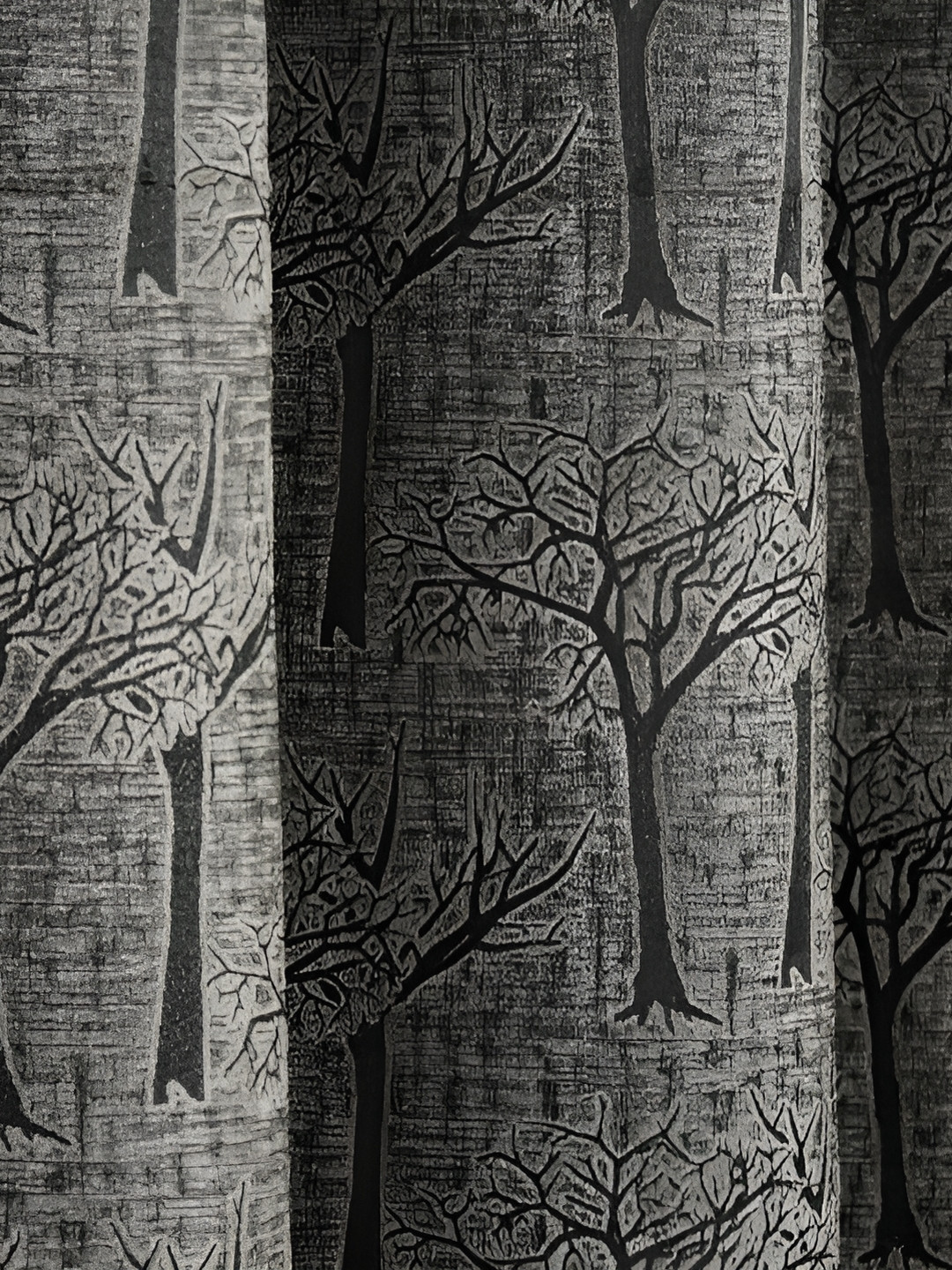 

Galaxy Home Decor Grey Floral Room Darkening Long Door Curtain