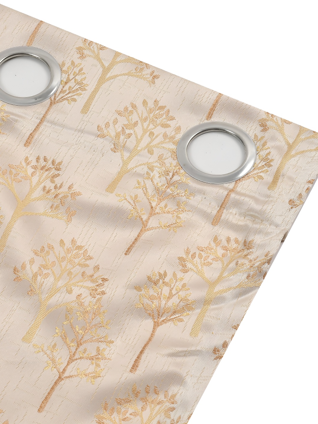 

Galaxy Home Decor Beige Set of 2 Floral Room Darkening Long Door Curtain