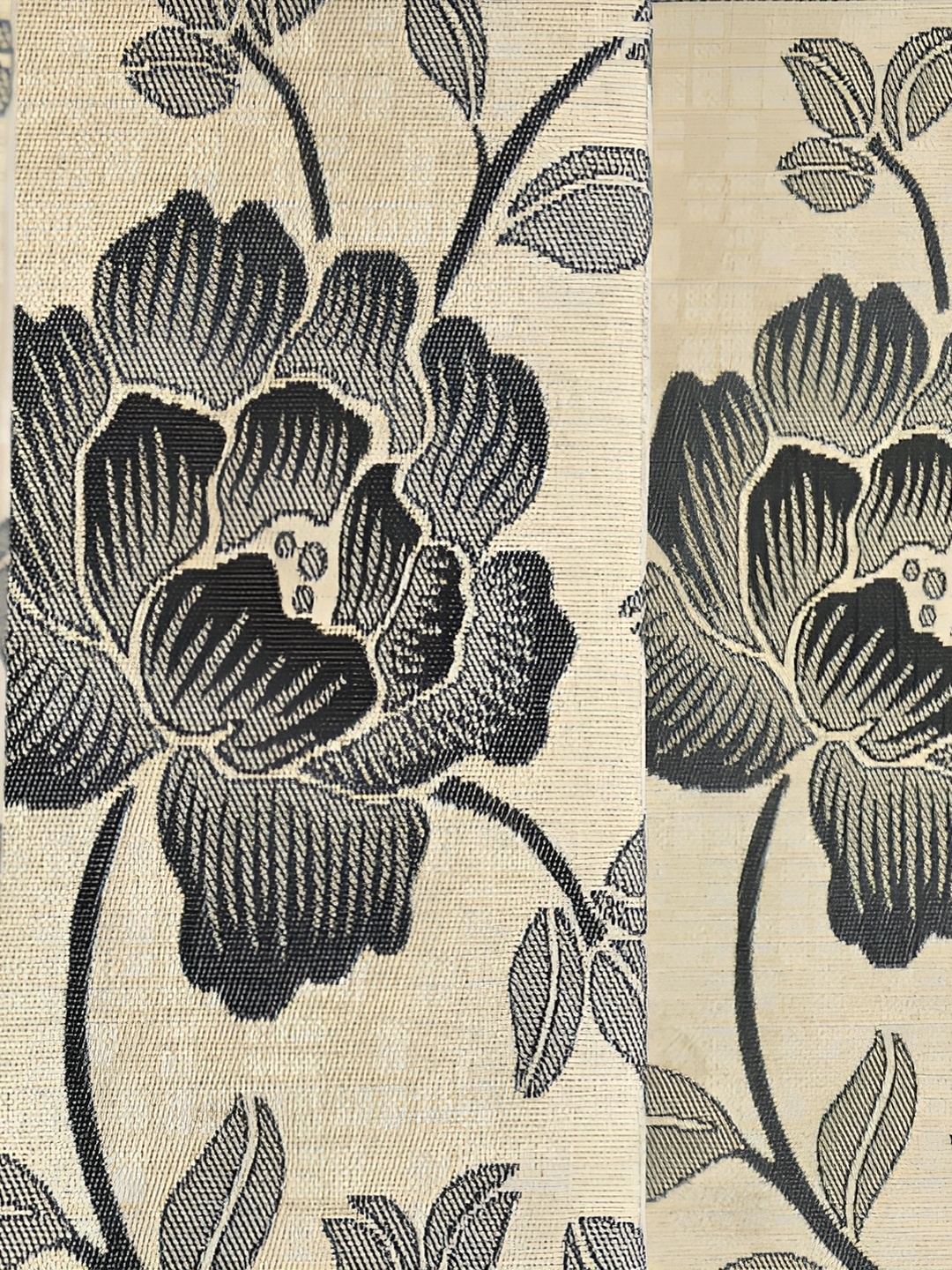 Galaxy Home Decor Grey Floral Room Darkening Door Curtain