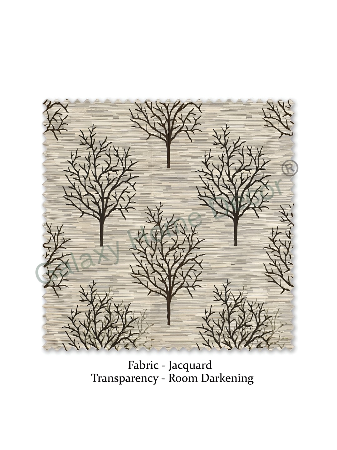 

Galaxy Home Decor Brown Set of 3 Floral Room Darkening Long Door Curtain