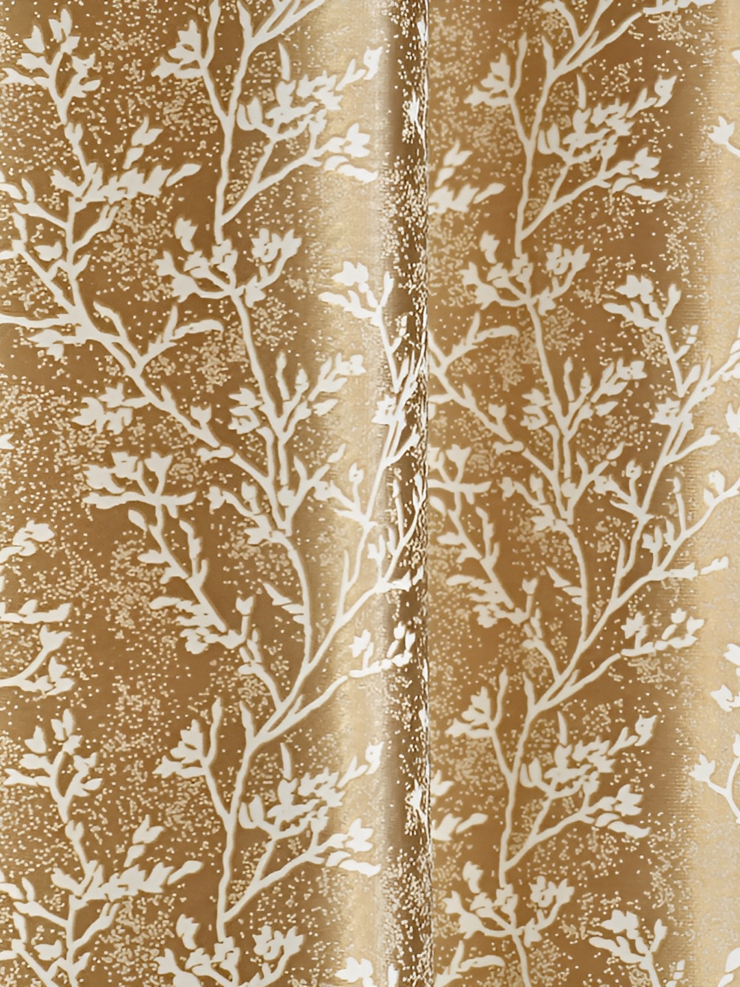 

Galaxy Home Decor Gold-Toned Floral Room Darkening Window Curtain