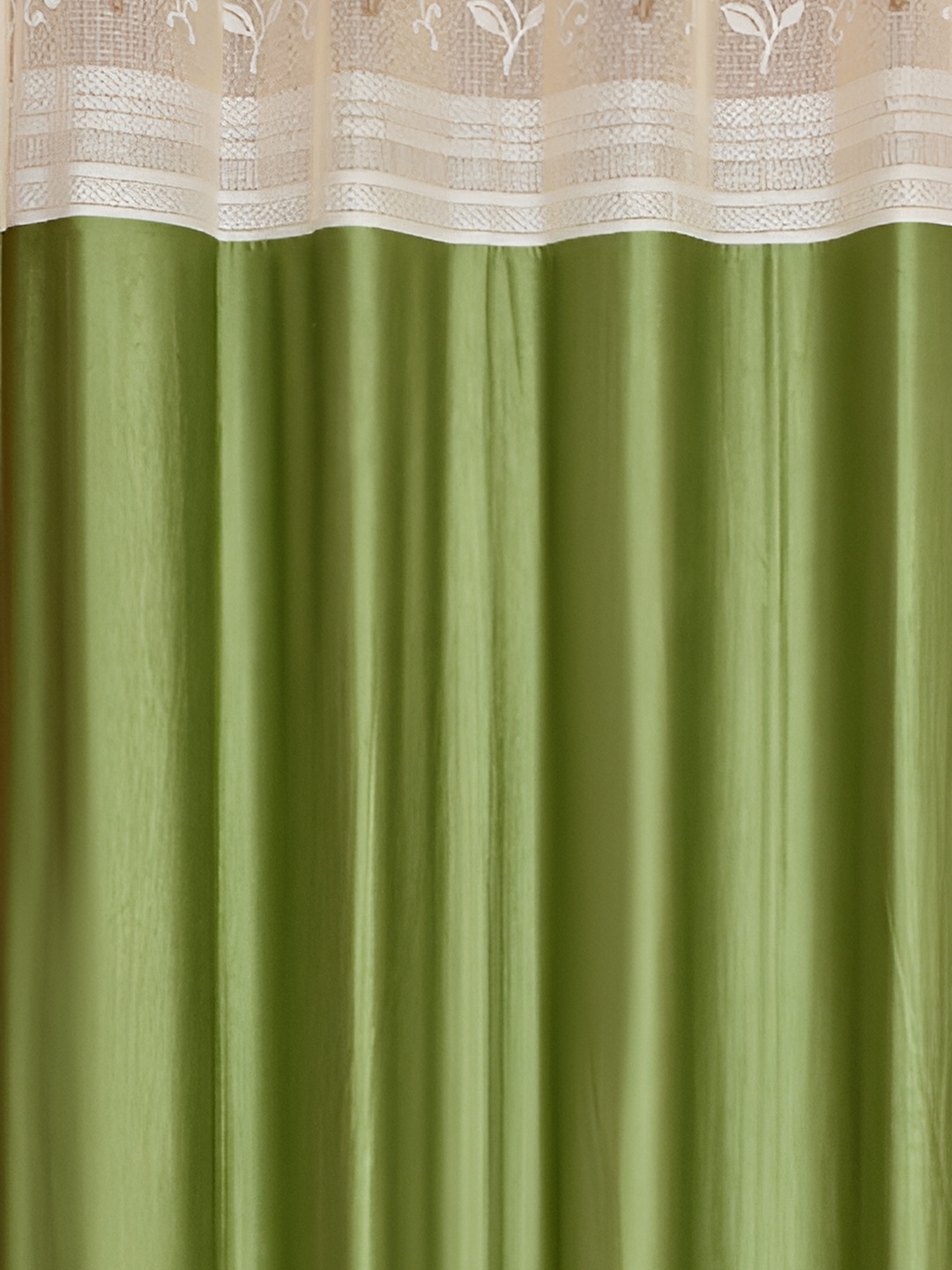 

Galaxy Home Decor Green Floral Room Darkening Door Curtain