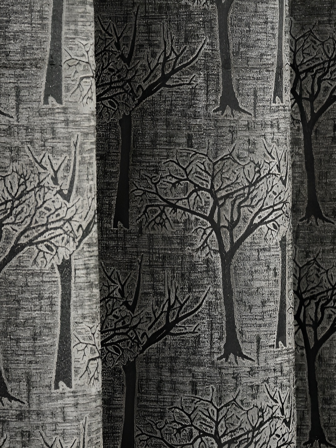 

Galaxy Home Decor Grey Floral Room Darkening Window Curtain