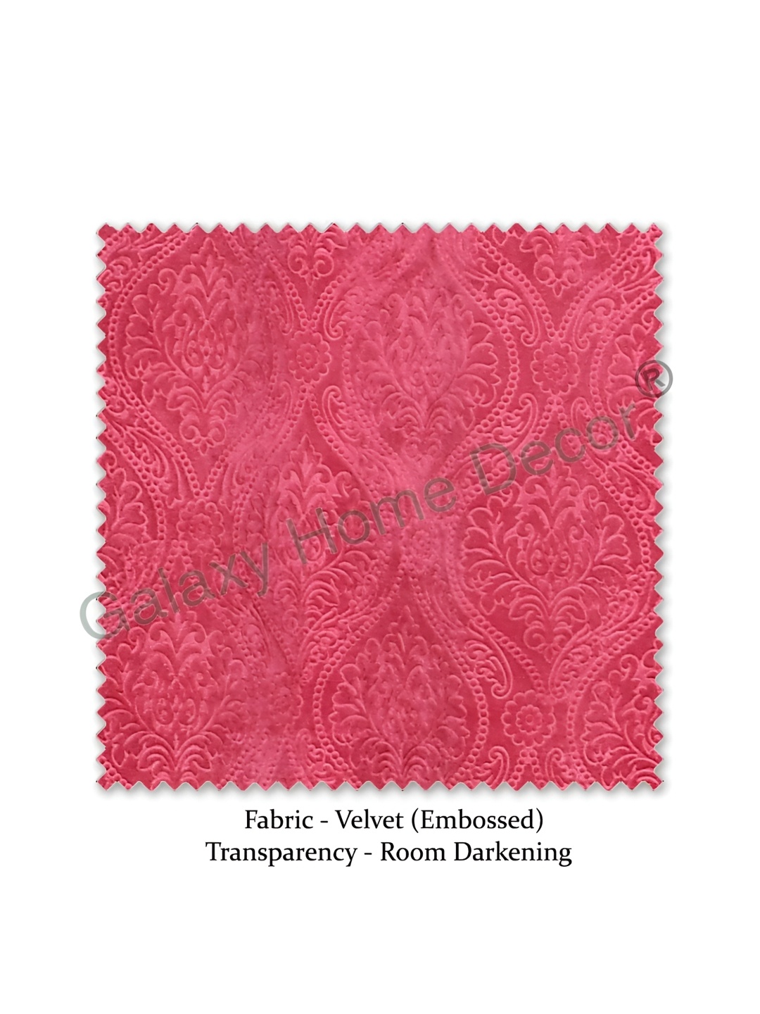 

Galaxy Home Decor Pink Floral Room Darkening Long Door Curtain