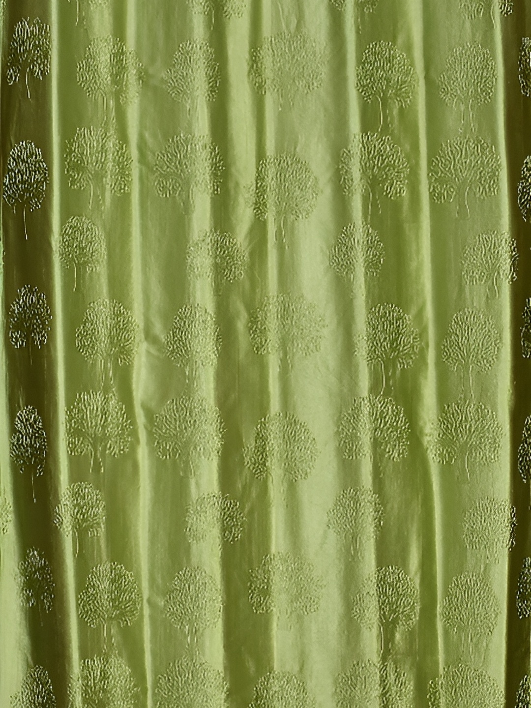 

Galaxy Home Decor Green Set of 2 Floral Room Darkening Door Curtain