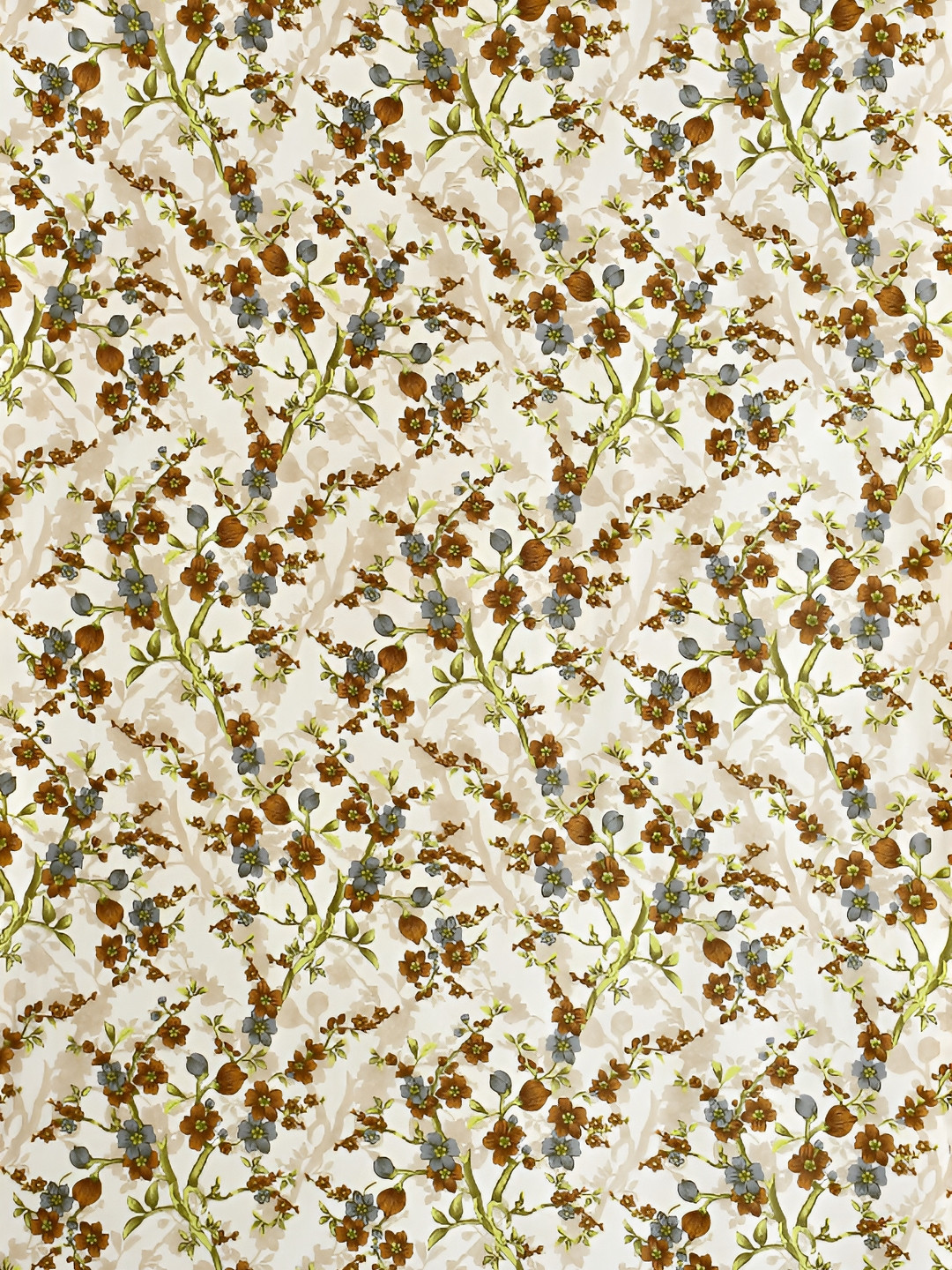

Galaxy Home Decor Brown Set of 3 Floral Room Darkening Door Curtain