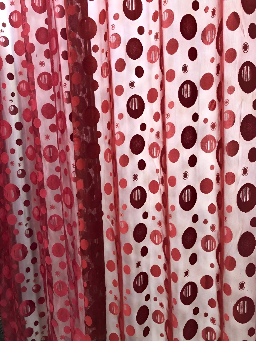 

Galaxy Home Decor Maroon Floral Room Darkening Long Door Curtain