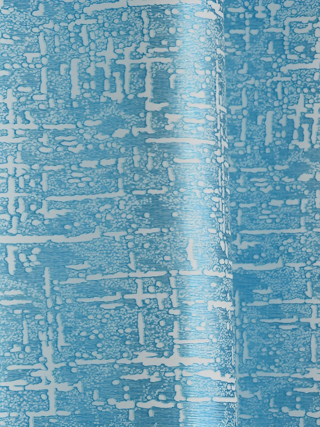 

Galaxy Home Decor Turquoise Blue Floral Room Darkening Long Door Curtain