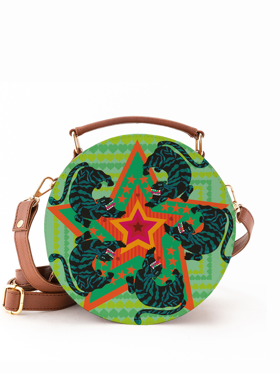 

Kalankit Floral Printed Shopper Satchel, Green