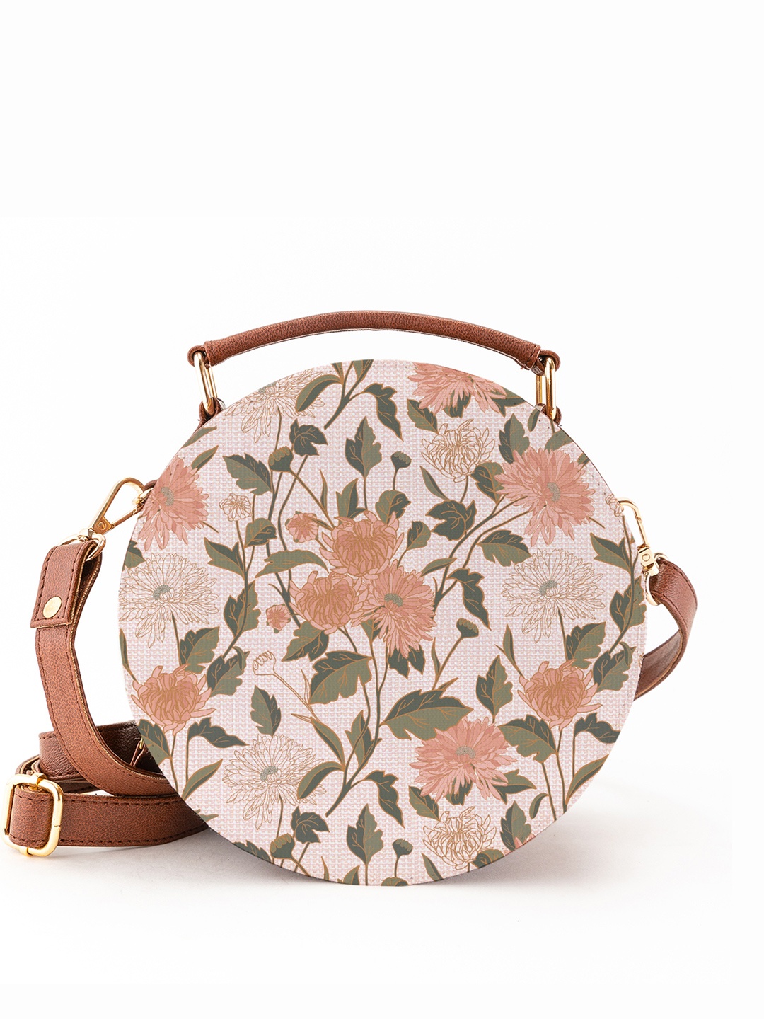 

Kalankit Floral Printed Shopper Satchel, White