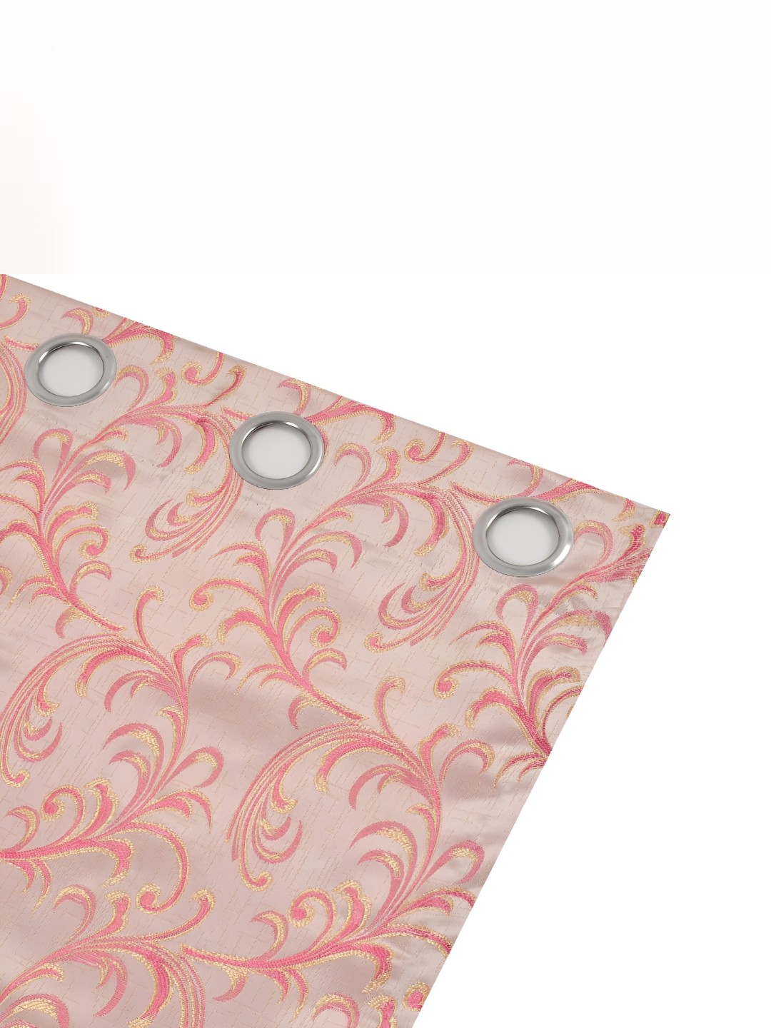 

Galaxy Home Decor Pink Set of 3 Floral Room Darkening Long Door Curtain