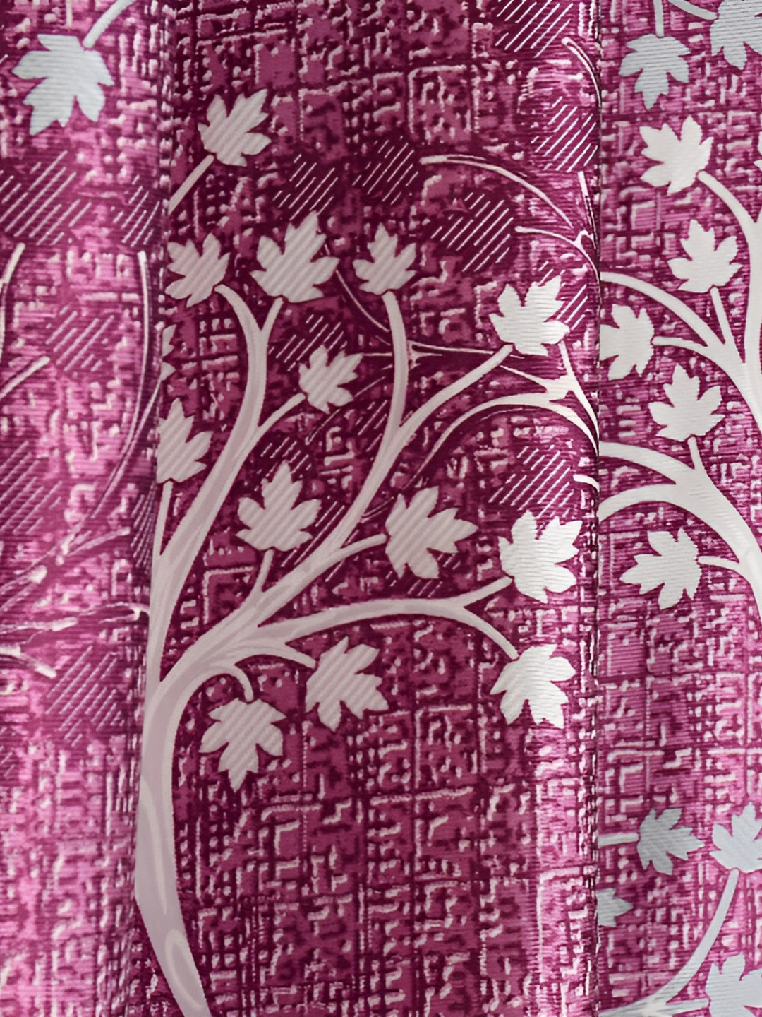 

Galaxy Home Decor Burgundy Floral Room Darkening Long Door Curtain