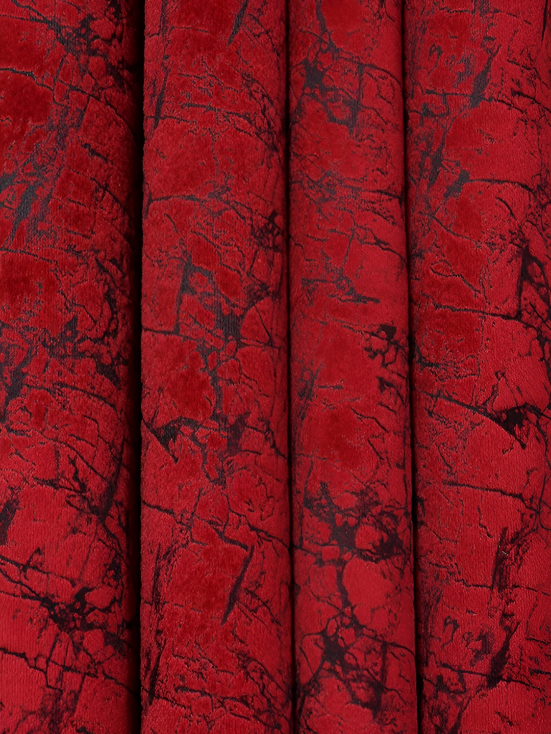 

Galaxy Home Decor Maroon Set of 2 Floral Room Darkening Window Curtain