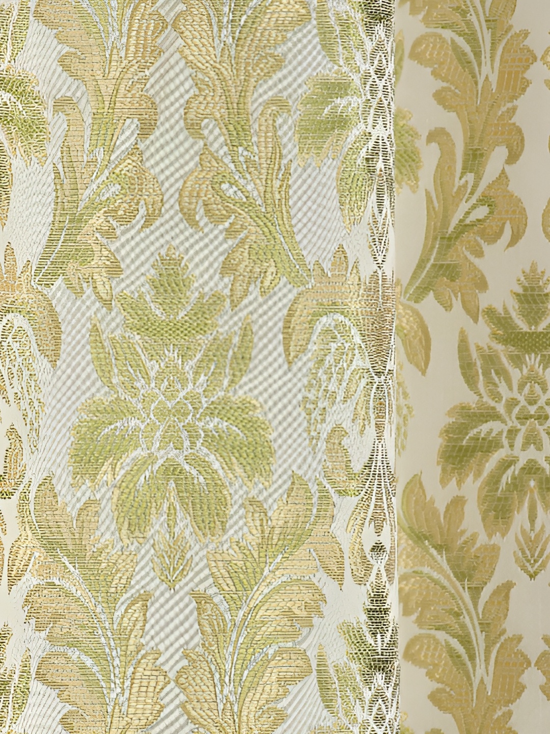 

Galaxy Home Decor Green Set of 2 Floral Room Darkening Long Door Curtain