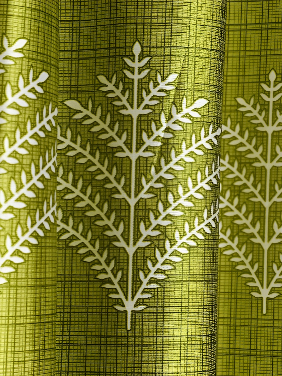 

Galaxy Home Decor Green Floral Room Darkening Door Curtain