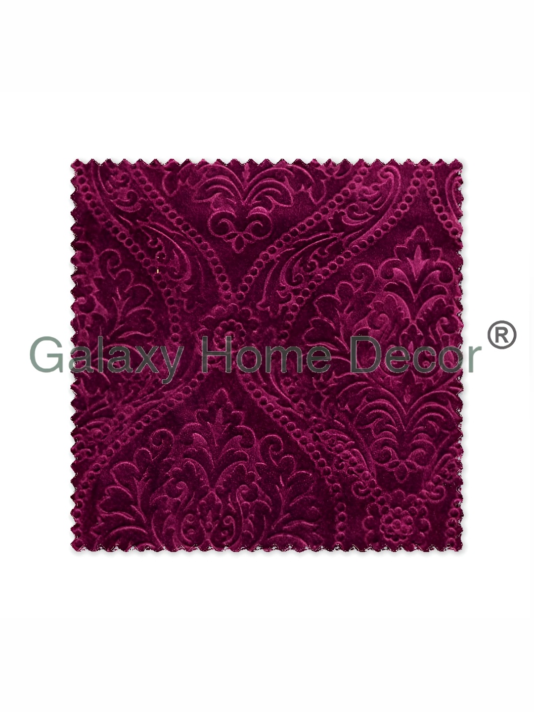 

Galaxy Home Decor Burgundy Floral Room Darkening Long Door Curtain
