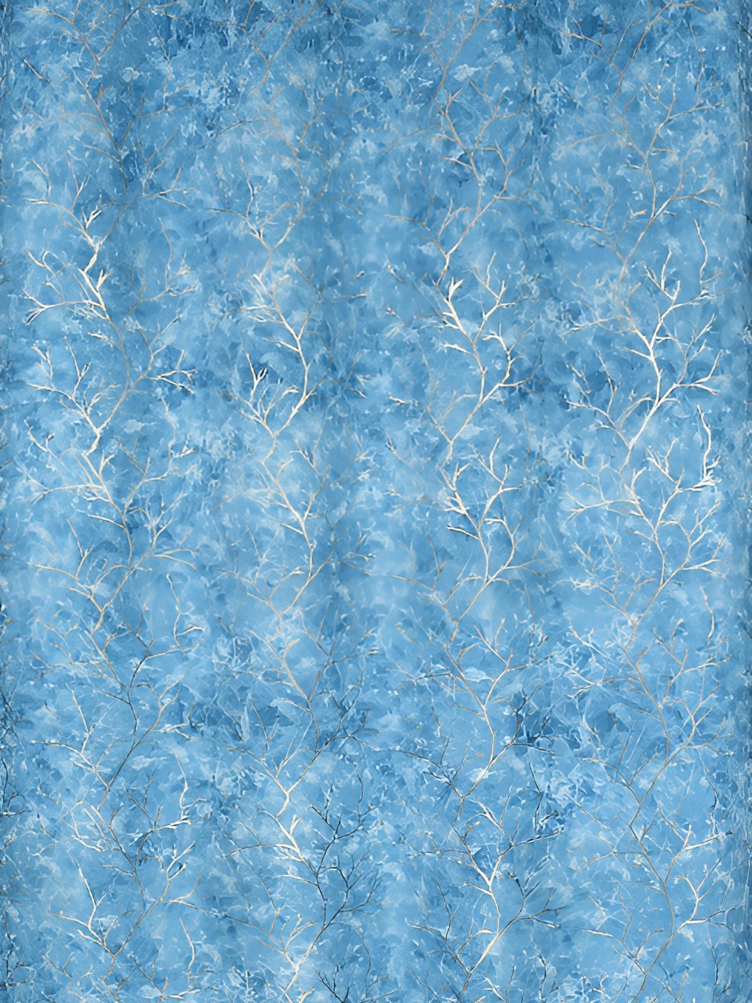 

Galaxy Home Decor Blue Set of 2 Floral Room Darkening Window Curtain